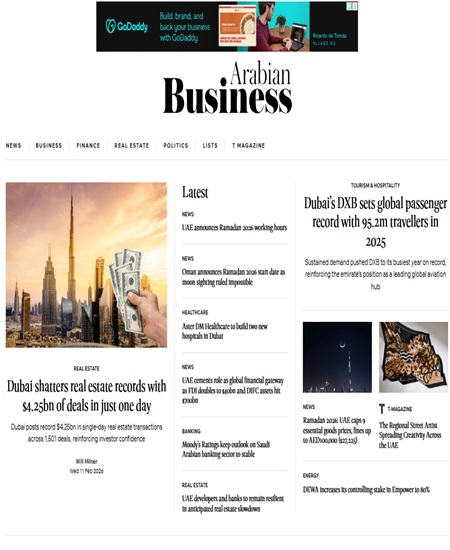 Get Featured in Arabian Business – Sponsored Articles & Executive Business Podcasts