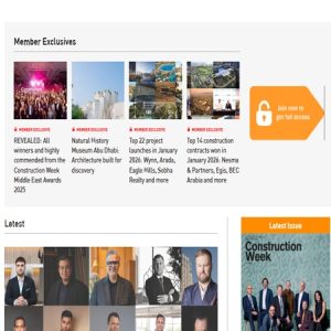 Get Featured in Construction Week Middle East– Sponsored Articles & Executive Business Podcasts